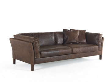 LOFT - 3 seater leather sofa by Gianfranco Ferré Home - view 3
